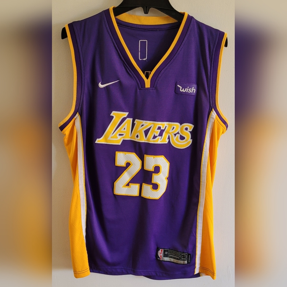 LA Lakers LeBron James Nike Wish Swing jersey